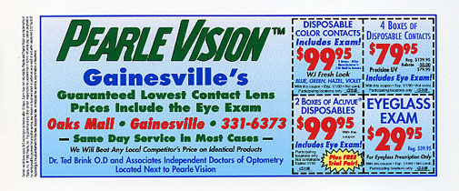 Positronic Design Portfolio - Pearl Vision - Gainsville's Coupon