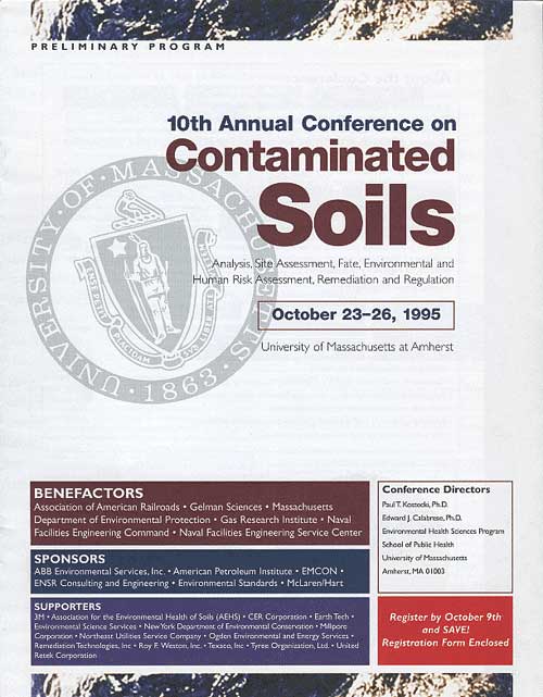Positronic Design Portfolio - 10th Annual Conference on Contaminated Soils  Newsletter 