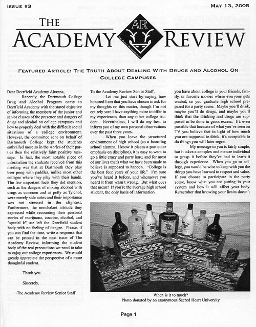 Positronic Design Portfolio - The Academy Review Issue #3 Newsletter